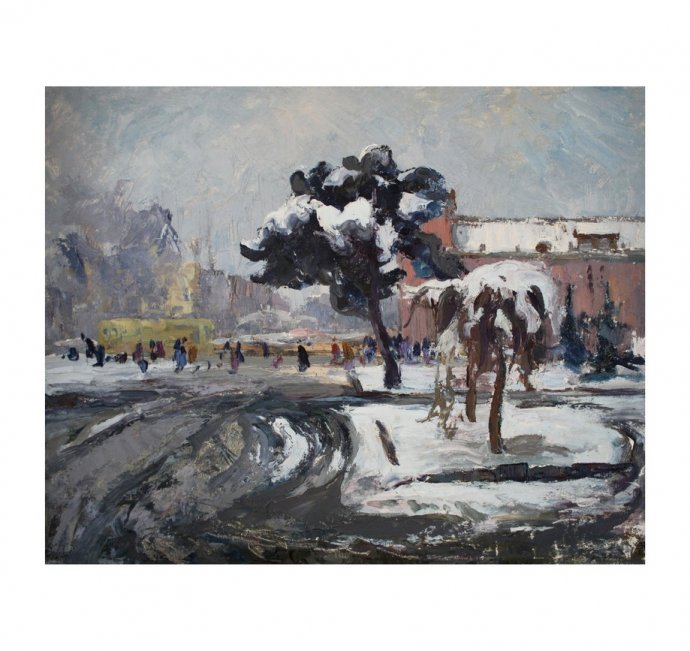 Картина из серии Весна-Лето. N6. Чурсин К.Н. Картон, масло. XX в.