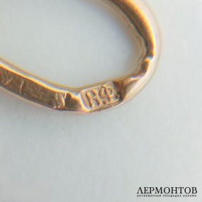 Кулон в стиле модерн с бриллиантами. Золото 56 пробы, Н. Феофилов, Россия, 1908–1917 годы
