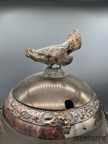 Крюшонница «Охота на кабана» с половником и 5 бокалами. Металл, стекло, WMF, Германия, конец 19 — начало 20 века
