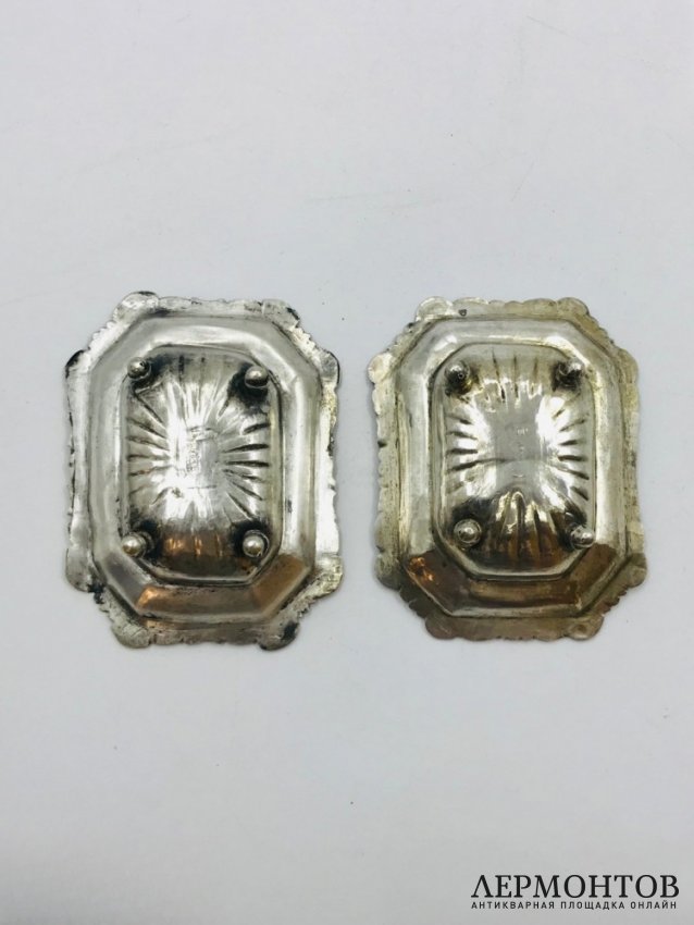 Парные солонки. Серебро 84 пробы, Россия, 1873 и 1875 годы