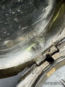 Мужские карманные часы с заводным ключом. Серебро 875 пробы, Matthey Jacot, Швейцария, конец 19 века