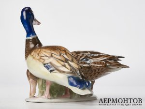 Статуэтка «Пара уток». Фарфор, Rosenthal, Германия, 1940 год