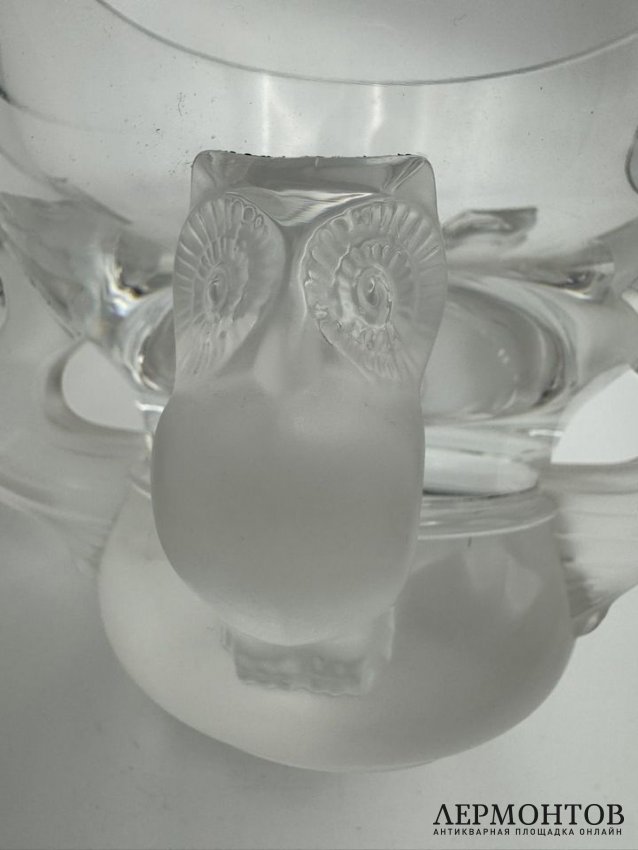 Ваза «Совы». Хрусталь, Lalique, Франция
