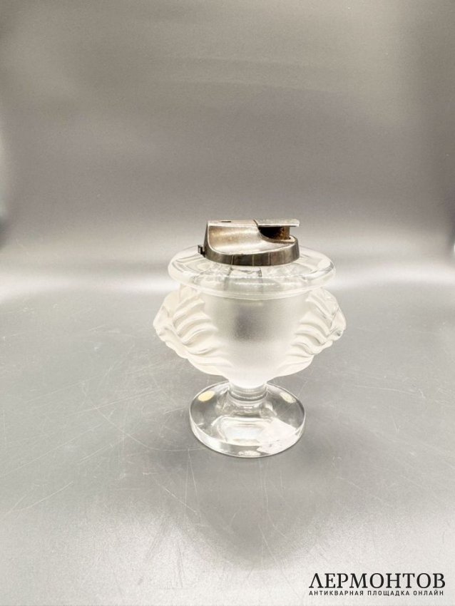 Зажигалка «Лев». Хрусталь, Lalique, Франция, 20 век