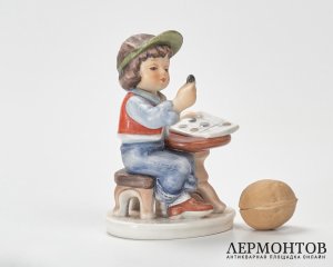 Статуэтка «Юный нумизмат». Фарфор, Goebel, Германия, 1979–1990 годы