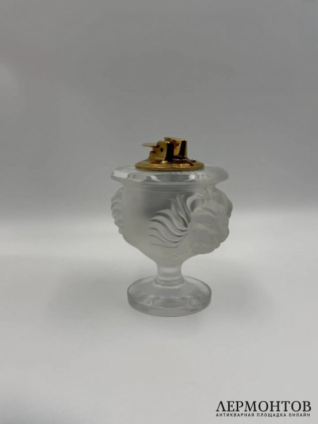 Зажигалка «Голова льва». Хрусталь, Lalique, Франция