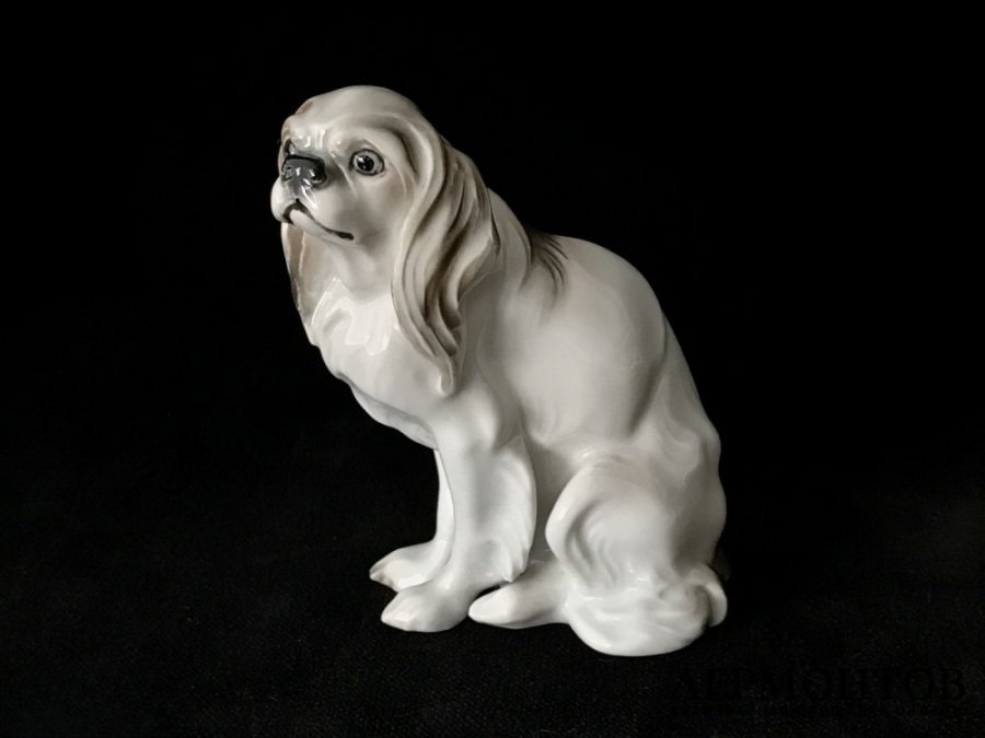 Статуэтка «Кавалер-кинг-чарльз-спаниель». Фарфор, Rosenthal, Германия, 1927 год
