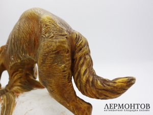 Статуэтка Лиса с добычей. Франция, Париж, Edme Samson and Cie, 19 в.