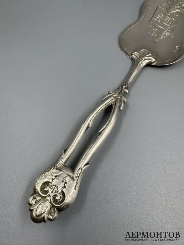 Лопатка для торта. Серебро 84 пробы, мастер ХК, Россия, 1894 год