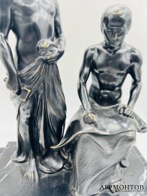 Скульптура «Архитекторы». Бронза, камень, Германия, 1-я треть 20 века