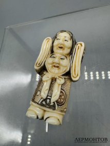 Нэцкэ. Кость, резьба, Япония, 19 век