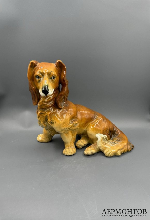 Статуэтка «Такса». Фарфор, роспись, Karl Ens, Германия, 1950–1970 годы