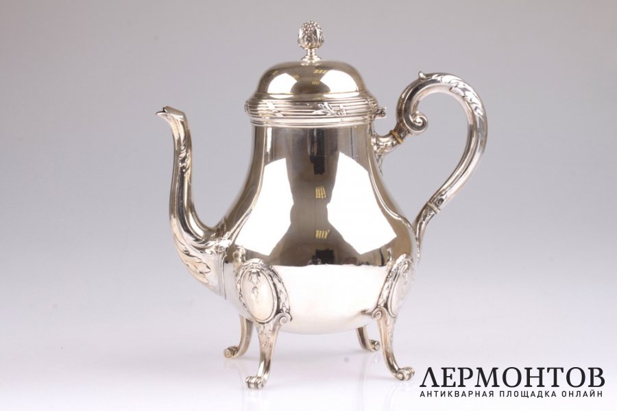 Чайный сервиз Е. Puiforcat. Серебро 950. Франция