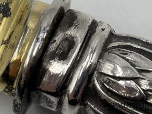Нож для торта. Зап. Европа, нач. 20 века. Серебро 84 пробы.