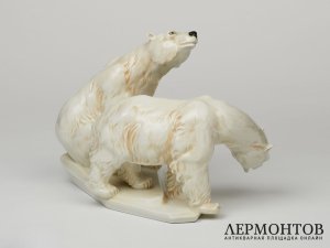 Статуэтка «Медведи». Фарфор, Karl Ens, Германия, середина XX века