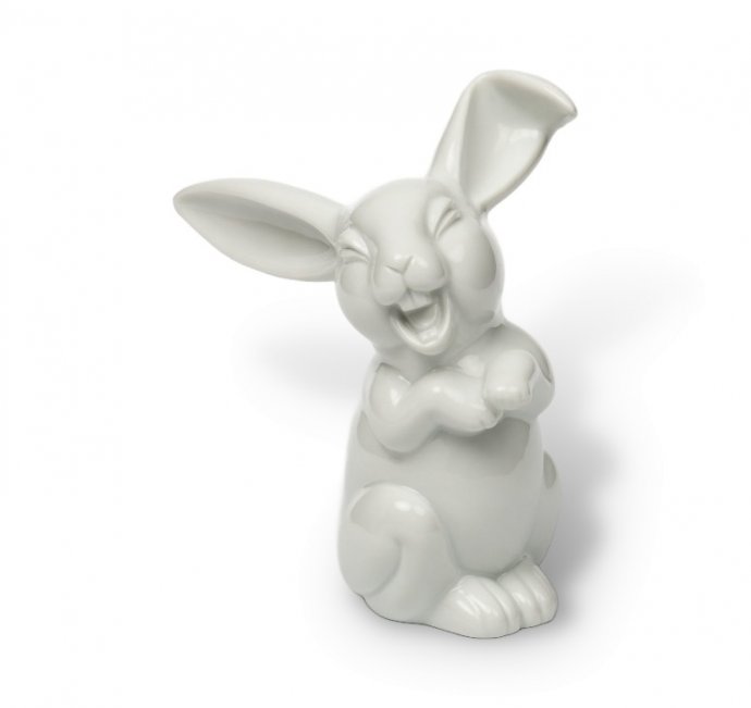 Статуэтка «Смеющийся заяц». Фарфор, Rosenthal, Германия, XX век
