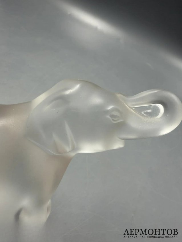 Статуэтка «Слонёнок». Хрусталь, Lalique, Франция