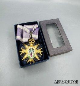 Звезда ордена Милосердия и благотворительности. Серебро, эмаль, Испания, ок. 1900