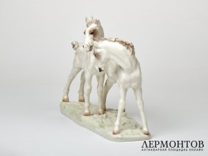 Статуэтка «Жеребята». Фарфор, Lorenz Hutschenreuther, Германия, 1970–1985 годы