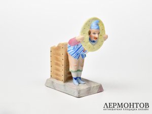 Спичечница «Клоун». Фарфор, Австро-Венгрия, XIX век