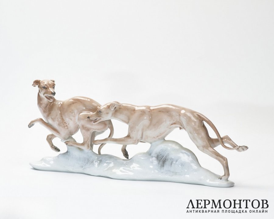Статуэтка «Борзые». Фарфор, Rosenthal, Германия