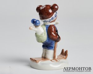 Статуэтка «Freddie» из серии Teddy Collection. Фарфор, Bing & Grøndahl, Дания