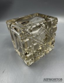 Чернильница. Серебро 800 пробы, хрусталь, Германия, начало 20 века