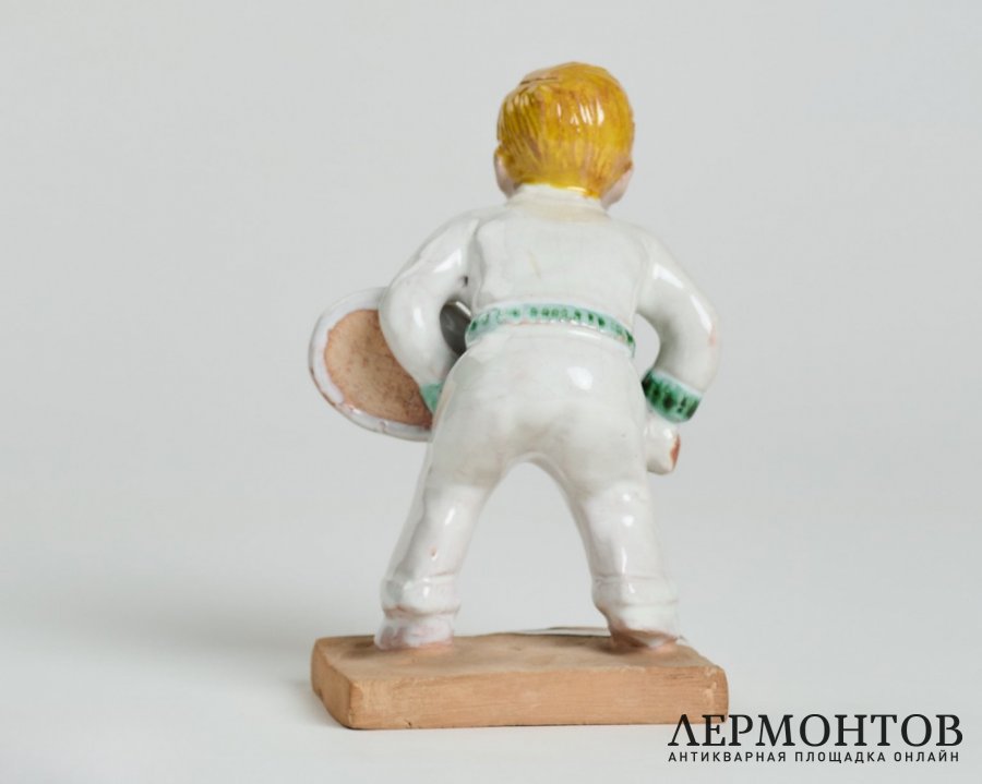 Статуэтка «Теннисист». Терракота, Izsépy Margit, Венгрия, 1950-е годы