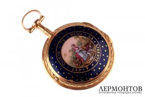 Карманные часы Vauchez. Золото 750. Франция