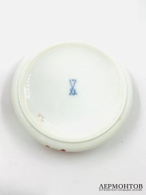 Пепельница «Красный дракон». Фарфор, серебро 800 пробы, Meissen, Германия, 1924–1934 годы