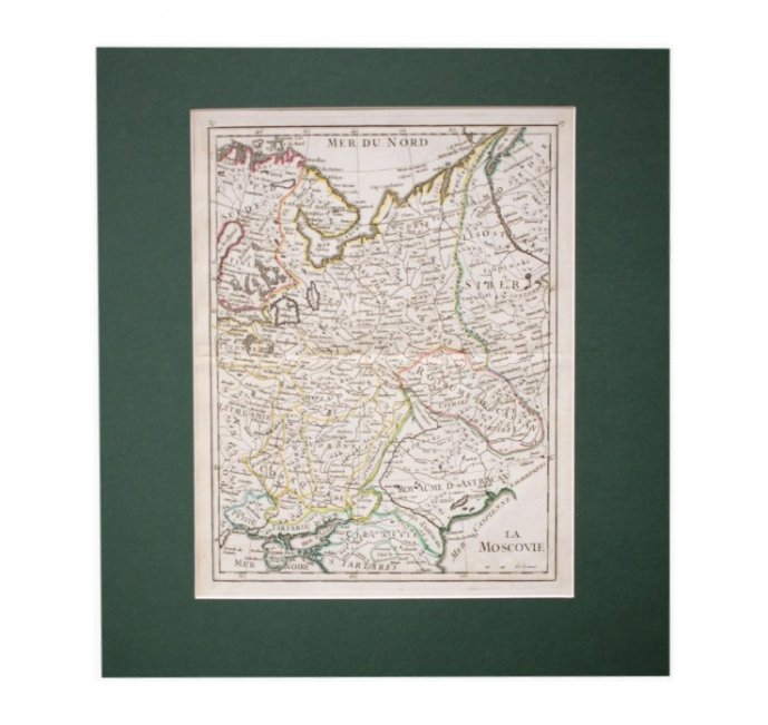  Карта. Европейская часть Российской империи. Ле Руж. Франция, Париж, 1756 год.