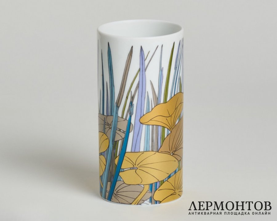 Ваза «Кувшинки». Фарфор, Rosenthal, Германия, 1989 год