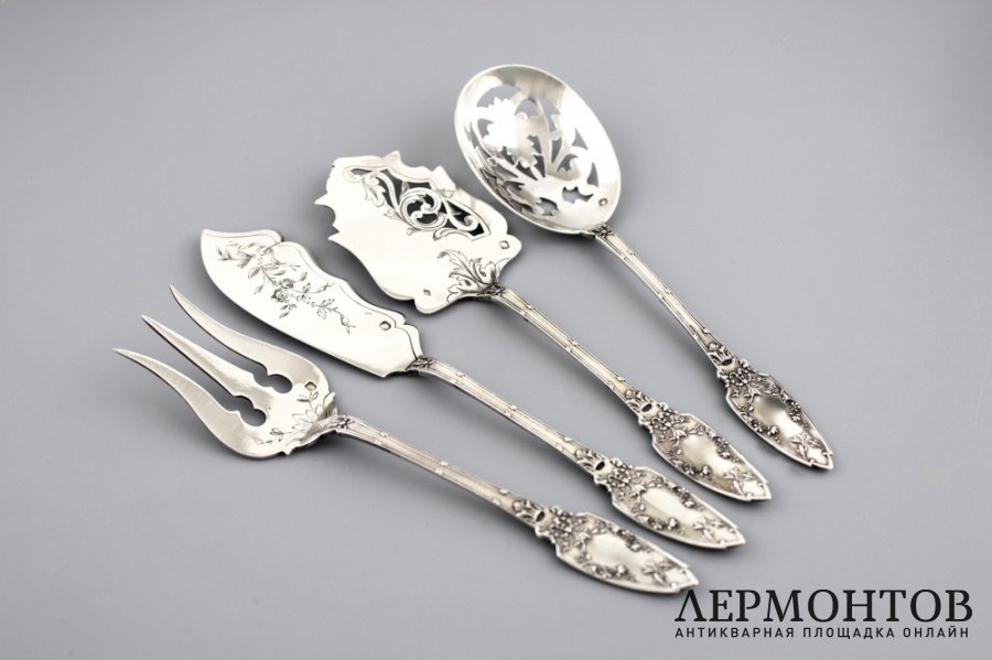 сервировочный набор VEYRAT. серебро 950 пробы. франция