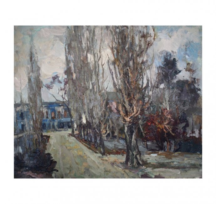 Картина из серии Весна-Лето. N9. Чурсин К.Н. Картон, масло. XX в.