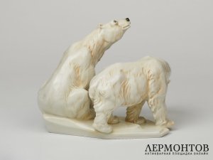 Статуэтка «Медведи». Фарфор, Karl Ens, Германия, середина XX века