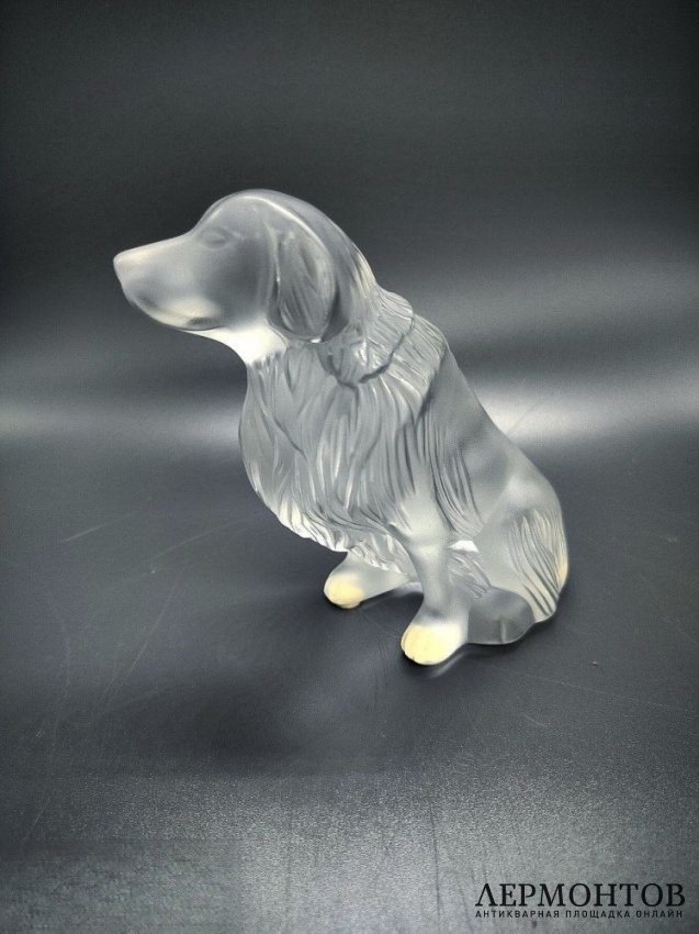 Статуэтка «Ретривер». Хрусталь, Lalique, Франция