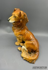 Статуэтка «Такса». Фарфор, роспись, Karl Ens, Германия, 1950–1970 годы