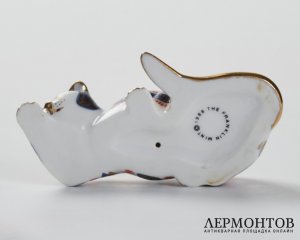Статуэтка «Кошка лежит». Фарфор, Franklin Mint, США