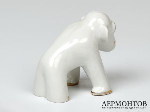 Статуэтка «Обезьяна». Фарфор, Fein Bayreuth, Германия, 1960-е годы