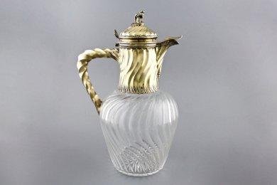 Кувшин в серебряной оправе с золочением. Франция, XIX век.