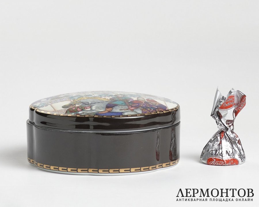 Шкатулка «Жар-птица». Фарфор, Heinrich, Villeroy & Boch, Германия, 1980-е годы