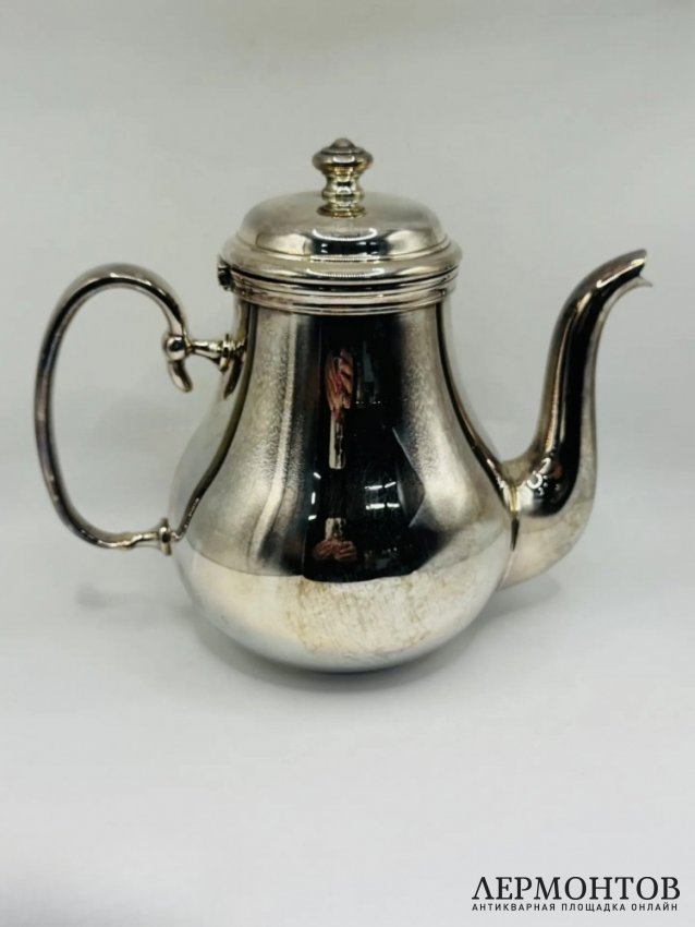 Чайно-кофейный сервиз «Albi». Сталь, серебрение, Christofle, Франция