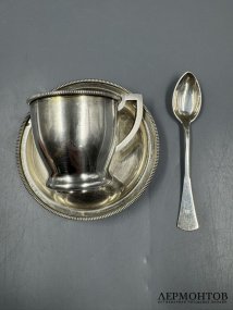 Кофейное трио. Серебро 800 пробы, Австро-Венгрия, начало 20 века
