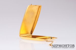 Золотой портсигар. Редкость. Золото 585 пробы.