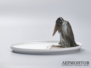 Блюдо «Марабу». Фарфор, Rosenthal, Германия, около 1920 года