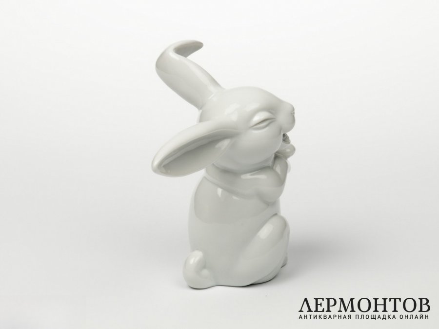Статуэтка «Смеющийся заяц». Фарфор, Rosenthal, Германия, XX век