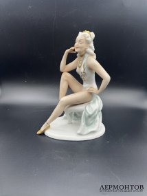 Статуэтка «Балерина». Фарфор, роспись, Unterweissbach, Германия, 1950–1960-е годы