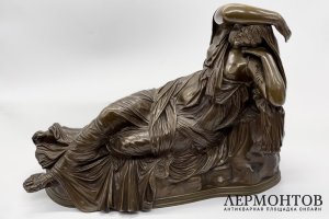 Cкульптурa Спящaя Aриадна. Франция, Паpиж, F. Ваrbedienne, 1860-1870-е гг. Бронза.