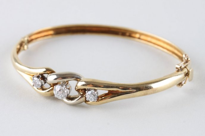 Браслет. Бриллианты 0,85 к. Золото 585 пробы.