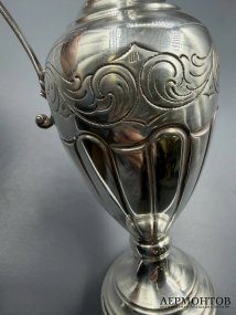 Кувшин для вина. Серебро 800 пробы, Италия, середина 20 века